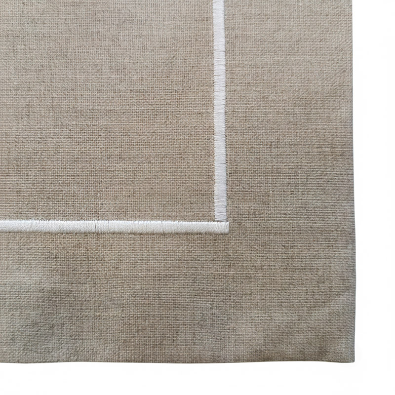 Individual plastificado Cordonetto – Fondo Café