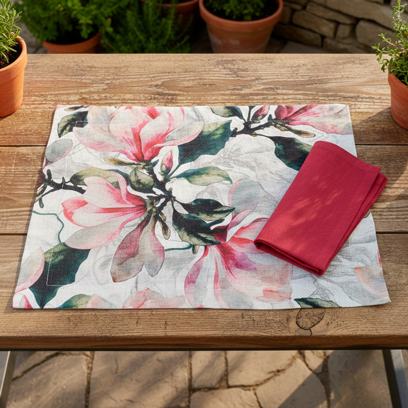 Individual Magnolia Rosa