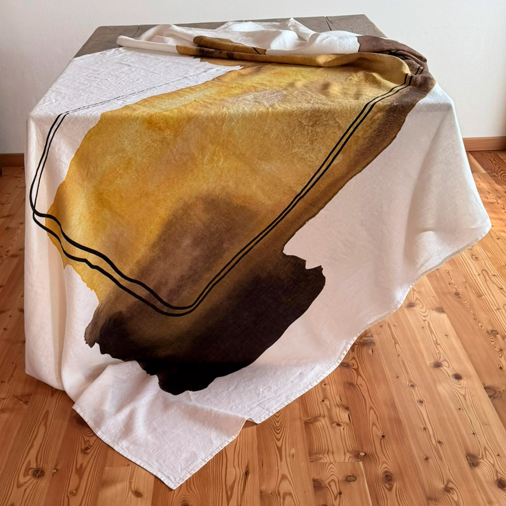 Mantel de lino Abstract